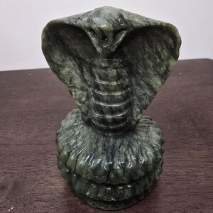Green Jade Crystal Snake